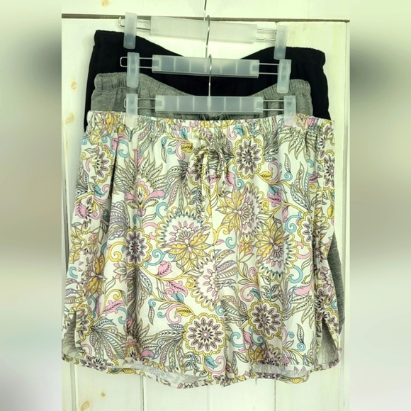 Lissome Lounge Soft Knit Elastic Drawstring Pajama Sleep Short Bundle - Picture 4 of 8